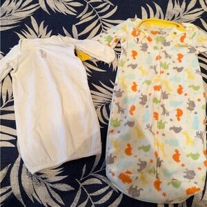 Colorful Animal Print Kids sleep sacks.